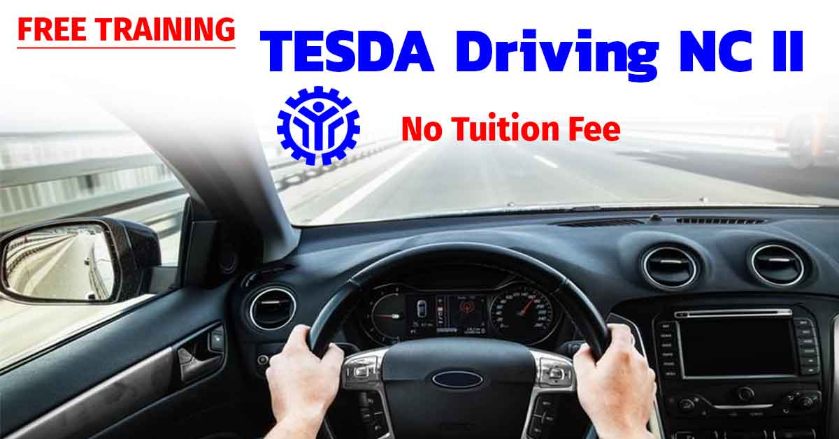 TESDA Driving NC II No Tuition Fee FreeTESDA