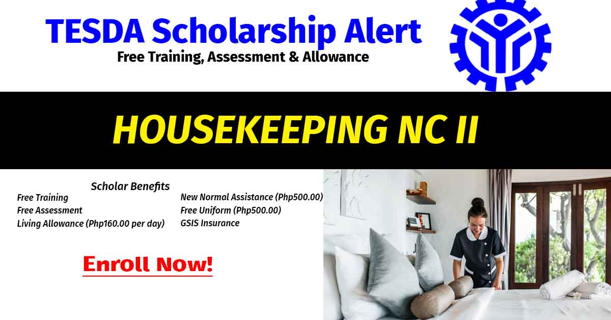 TESDA Housekeeping NC II Scholarship - FreeTESDA.com